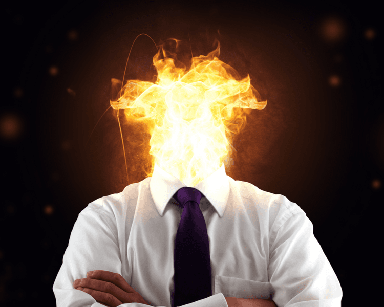 Imagem ilustrativa sobre Estresse no Trabalho e Burnout.